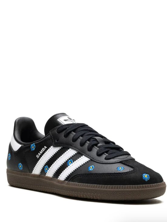 adidas Originals Shoes - ADIDAS OriginaSamba OG Blue Flower Embroidered Sneakers Shoes Womens US 10 ~ NIB